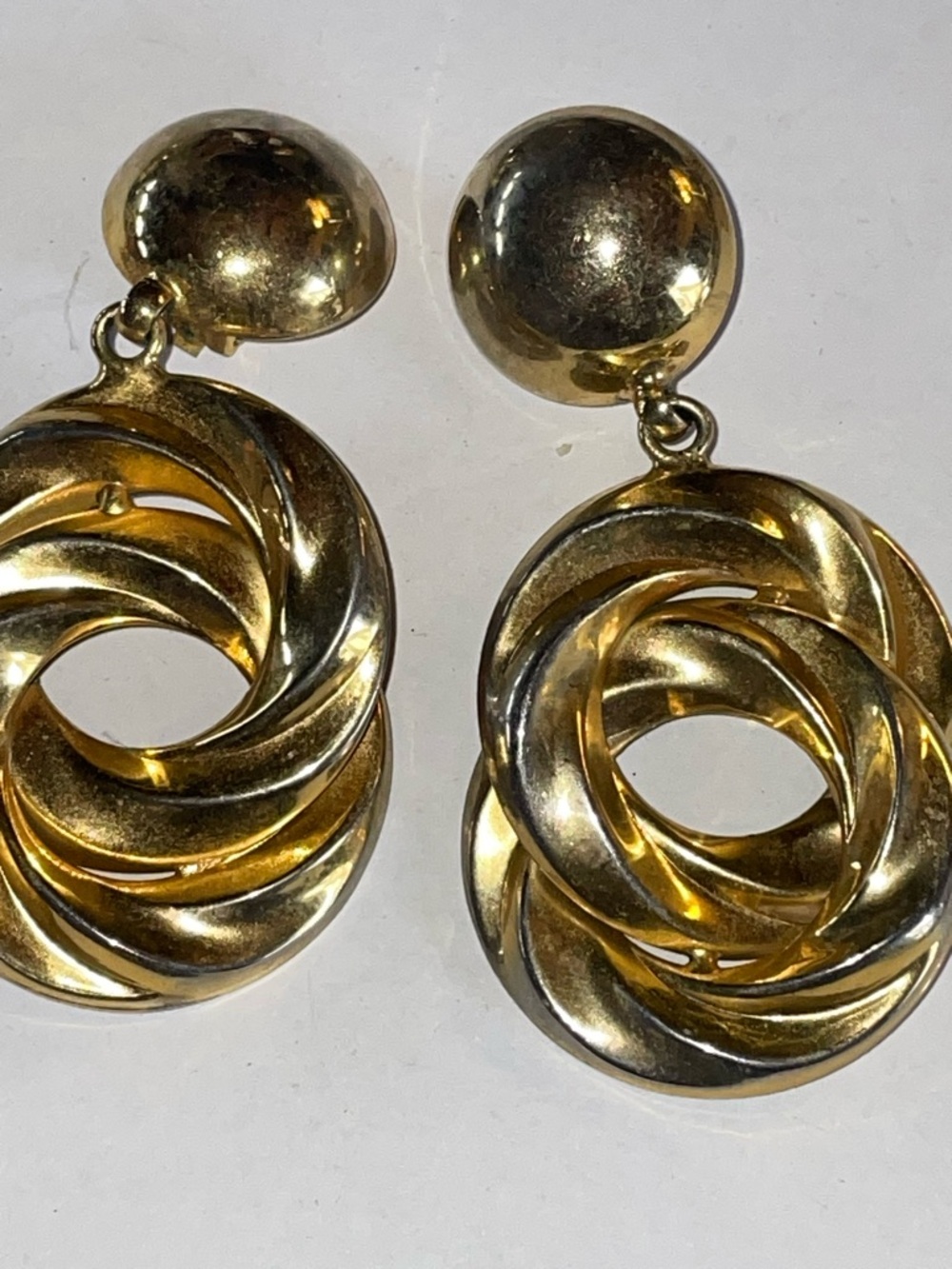 3/$10 Fashion Jewelry Gold-Tone Swirl Drop Earrings - Women Jewelry